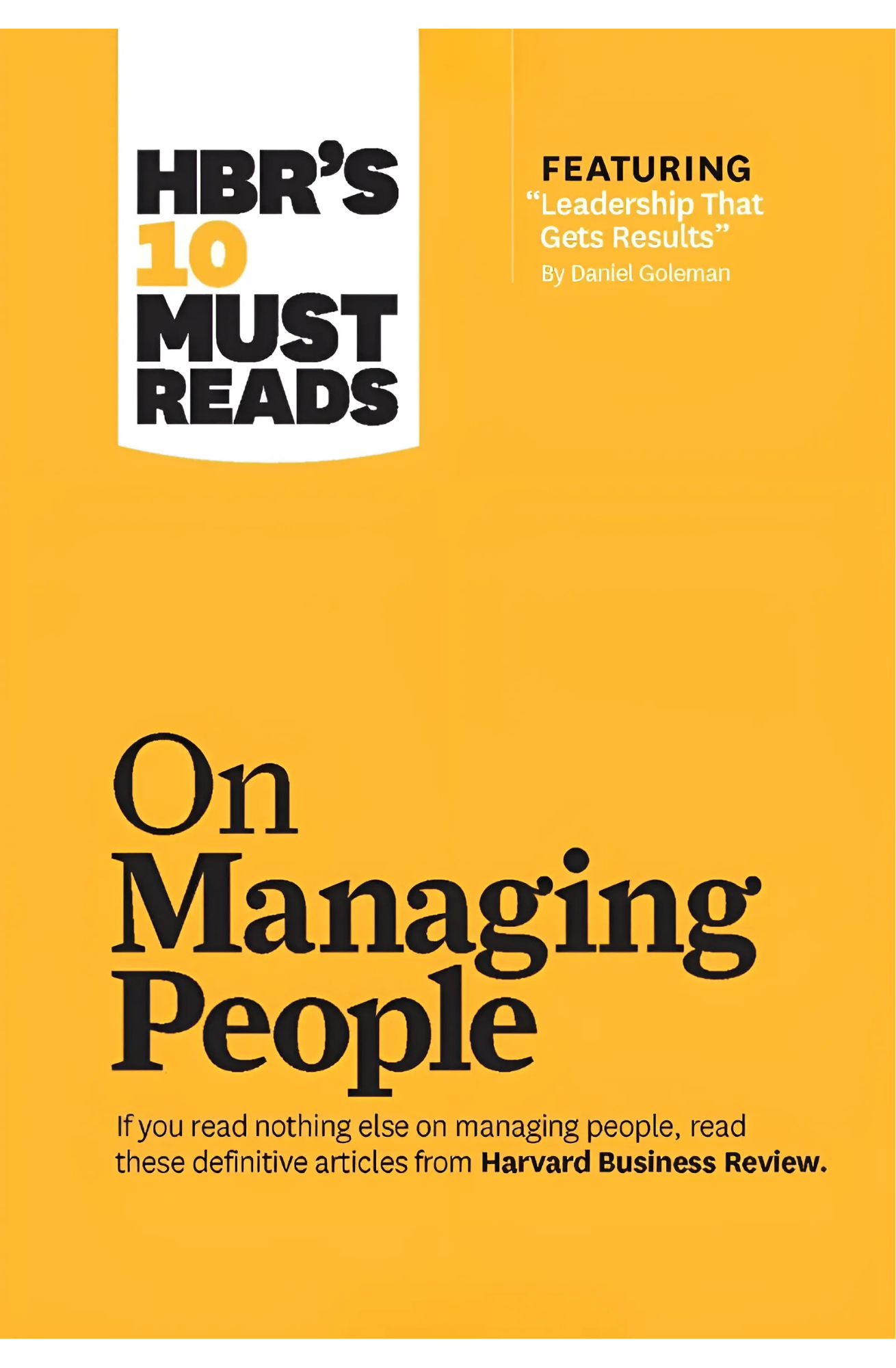 HBR's 10 Must Reads on Managing People Book by Harvard Business Review