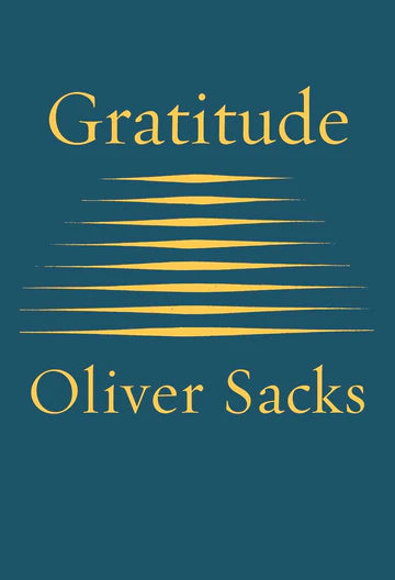 Gratitude Book by Oliver Sacks