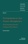 Prolegomena to Any Future Metaphysics Book by Immanuel Kant