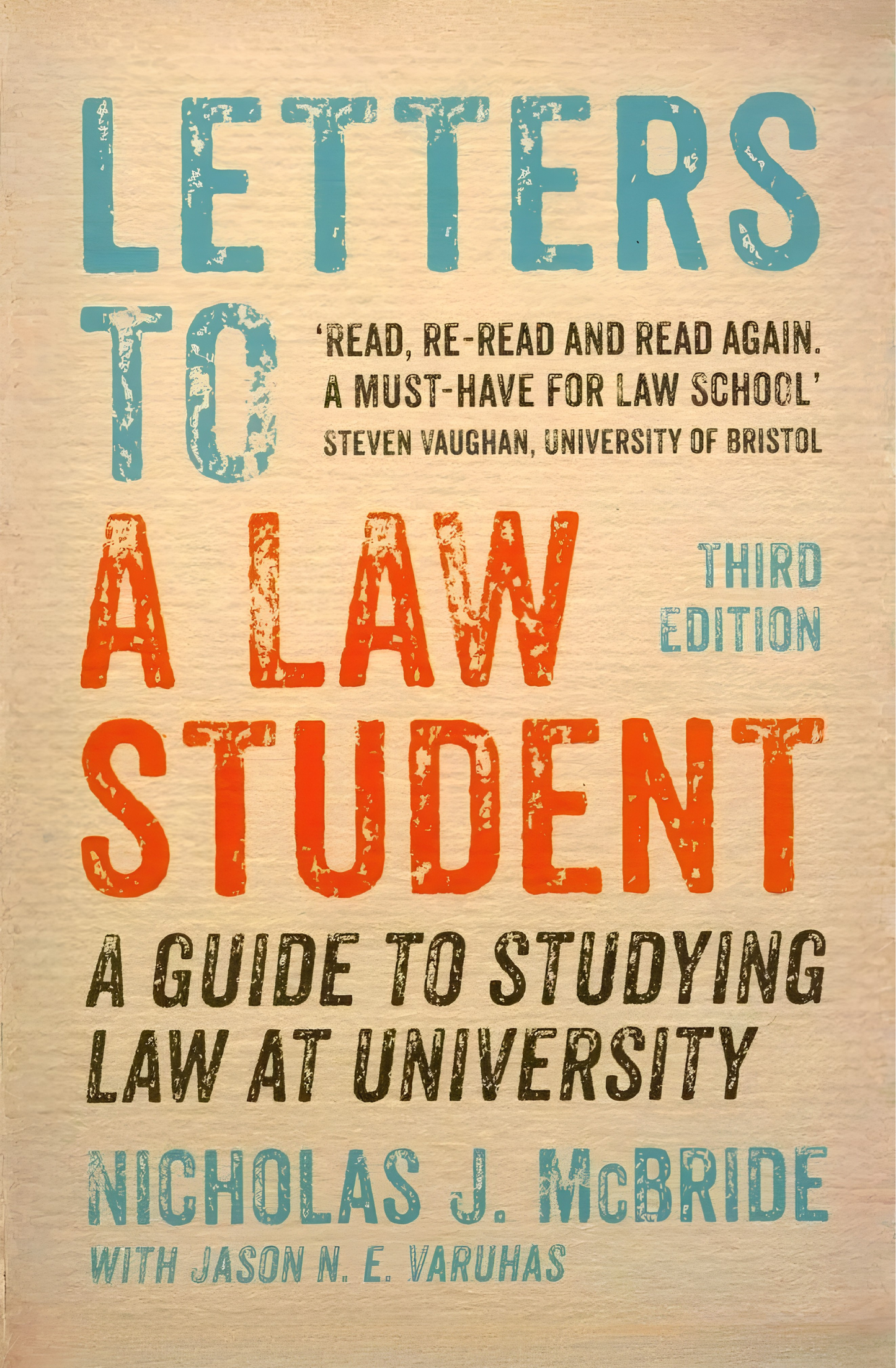 Letters to a Law Student by Nicholas J. McBride