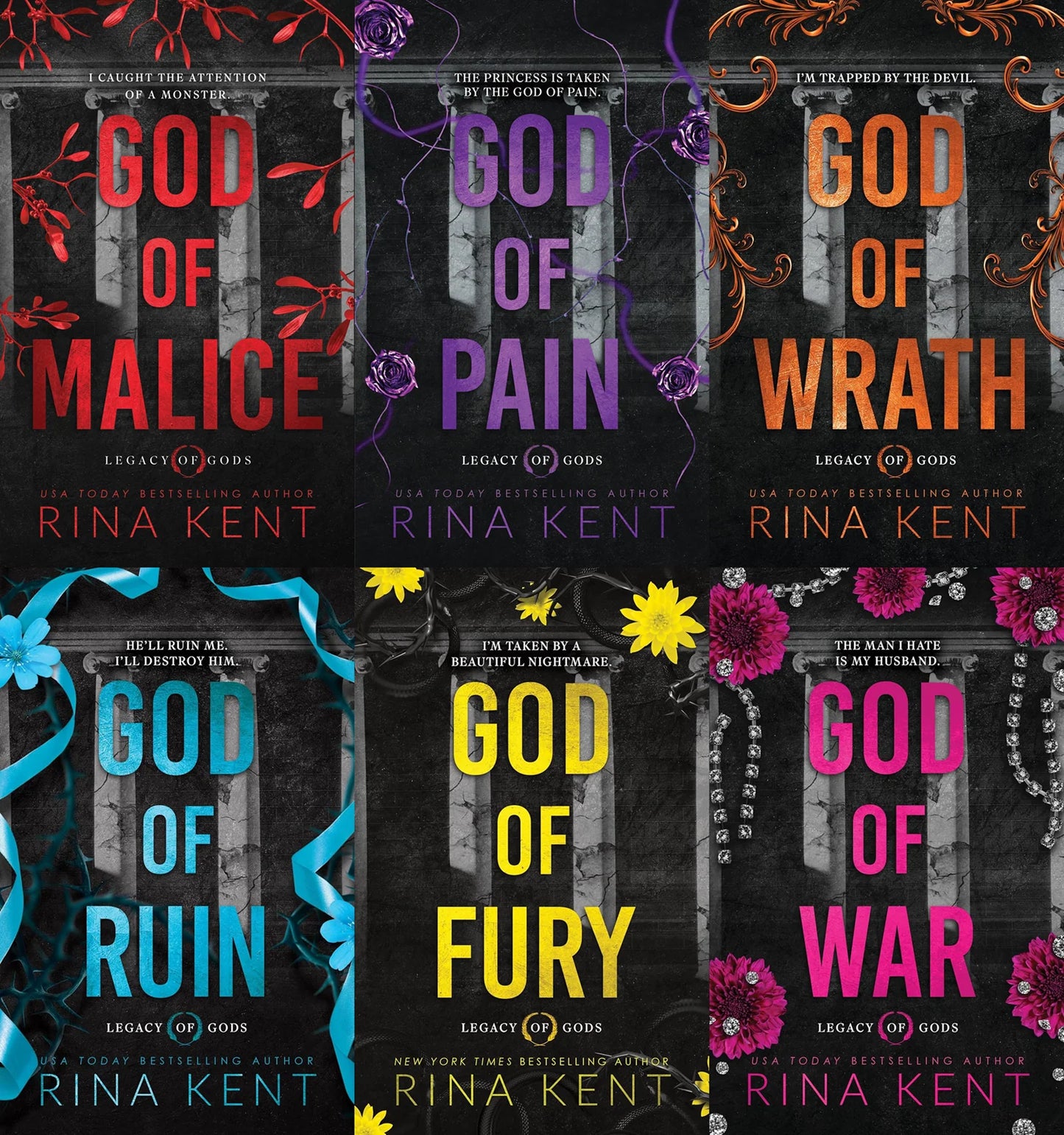 Legacy of Gods Series (6 Books) by Rina Kent